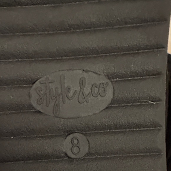 #139 style&Co.Aubrey Ankle Boots Fur-Lined genuine suede Women's 8M Boots NWOTWB - Picture 7 of 14